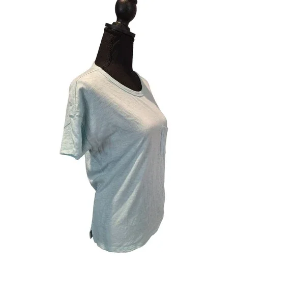 Abercrombie and Fitch Small Light Blue Pocket Tee - Picture 5 of 6